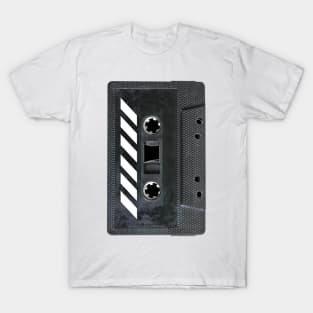 Black And White 1980s Cassette Tape T-Shirt